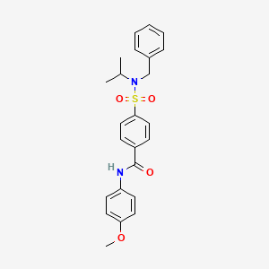 molecular formula C24H26N2O4S B2813922 4-(N-benzyl-N-isopropylsulfamoyl)-N-(4-methoxyphenyl)benzamide CAS No. 868676-81-7