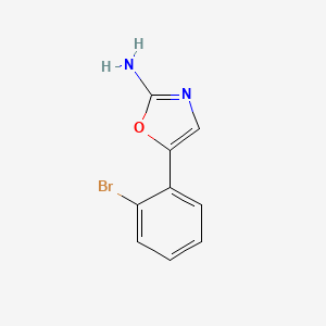 molecular formula C9H7BrN2O B2813943 5-(2-Bromophenyl)oxazol-2-amine CAS No. 1260795-33-2
