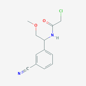 2-Chloro-N-[1-(3-cyanophenyl)-2-methoxyethyl]acetamide