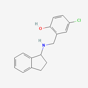4-chloro-2-[(2,3-dihydro-1H-inden-1-ylamino)methyl]phenol