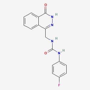 1-(4-fluorophenyl)-3-[(4-oxo-3H-phthalazin-1-yl)methyl]urea