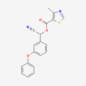 Cyano(3-phenoxyphenyl)methyl 4-methyl-1,3-thiazole-5-carboxylate