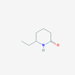 molecular formula C7H13NO B2813974 6-Ethylpiperidin-2-one CAS No. 53611-44-2