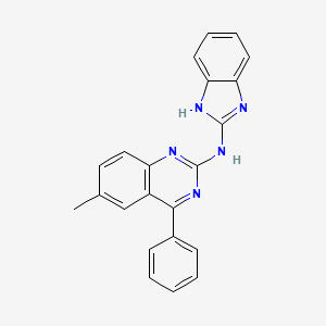 N-(1H-benzimidazol-2-yl)-6-methyl-4-phenylquinazolin-2-amine