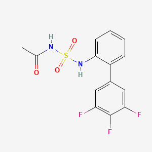 N-{[2-(3,4,5-trifluorophenyl)phenyl]sulfamoyl}acetamide