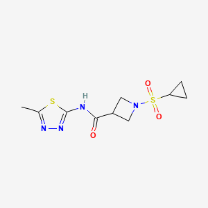 1-(cyclopropylsulfonyl)-N-(5-methyl-1,3,4-thiadiazol-2-yl)azetidine-3-carboxamide