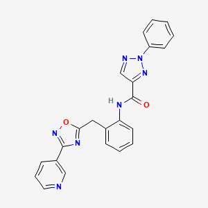 2-phenyl-N-(2-((3-(pyridin-3-yl)-1,2,4-oxadiazol-5-yl)methyl)phenyl)-2H-1,2,3-triazole-4-carboxamide