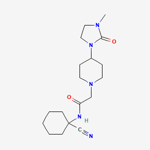 N-(1-cyanocyclohexyl)-2-[4-(3-methyl-2-oxoimidazolidin-1-yl)piperidin-1-yl]acetamide