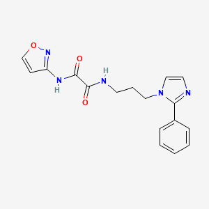 N1-(isoxazol-3-yl)-N2-(3-(2-phenyl-1H-imidazol-1-yl)propyl)oxalamide