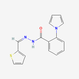 2-(1H-pyrrol-1-yl)-N'-[(1Z)-(thiophen-2-yl)methylidene]benzohydrazide