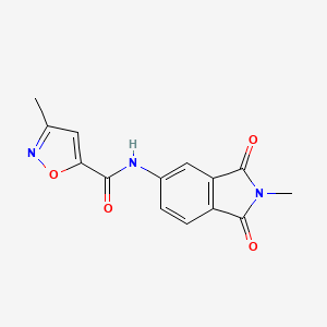 3-methyl-N-(2-methyl-1,3-dioxoisoindolin-5-yl)isoxazole-5-carboxamide