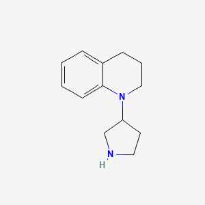 molecular formula C13H18N2 B2814023 1-(Pyrrolidin-3-yl)-1,2,3,4-tetrahydroquinoline CAS No. 1220172-62-2