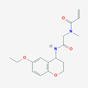 N-[2-[(6-Ethoxy-3,4-dihydro-2H-chromen-4-yl)amino]-2-oxoethyl]-N-methylprop-2-enamide