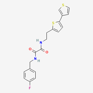 N1-(2-([2,3'-bithiophen]-5-yl)ethyl)-N2-(4-fluorobenzyl)oxalamide