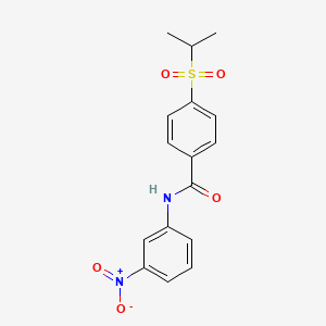molecular formula C16H16N2O5S B2814051 4-(异丙基磺酰)-N-(3-硝基苯基)苯甲酰胺 CAS No. 900009-91-8
