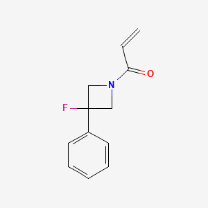 molecular formula C12H12FNO B2814053 1-(3-Fluoro-3-phenylazetidin-1-yl)prop-2-en-1-one CAS No. 2194024-32-1