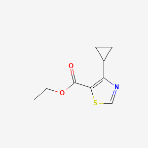 molecular formula C9H11NO2S B2814069 Ethyl 4-cyclopropylthiazole-5-carboxylate CAS No. 1865476-56-7