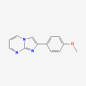 molecular formula C13H11N3O B2814070 2-(4-甲氧基苯基)咪唑并[1,2-a]嘧啶 CAS No. 31555-35-8