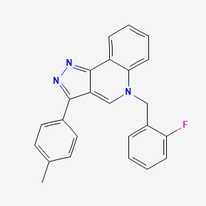 molecular formula C24H18FN3 B2814087 5-(2-fluorobenzyl)-3-(p-tolyl)-5H-pyrazolo[4,3-c]quinoline CAS No. 866341-38-0