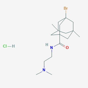 molecular formula C17H30BrClN2O B2814091 3-bromo-N-[2-(dimethylamino)ethyl]-5,7-dimethyladamantane-1-carboxamide hydrochloride CAS No. 1215670-02-2