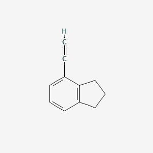 molecular formula C11H10 B2814096 4-乙炔基-2,3-二氢-1H-茚烯 CAS No. 1415560-20-1