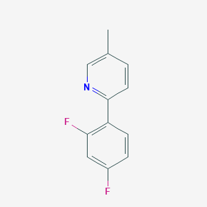molecular formula C12H9F2N B2814103 2-(2,4-Difluorophenyl)-5-methylpyridine CAS No. 583052-21-5