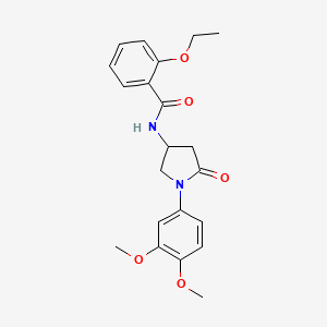 N-(1-(3,4-dimethoxyphenyl)-5-oxopyrrolidin-3-yl)-2-ethoxybenzamide