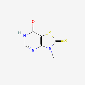 3-methyl-2-thioxo-2,3-dihydro[1,3]thiazolo[4,5-d]pyrimidin-7(6H)-one