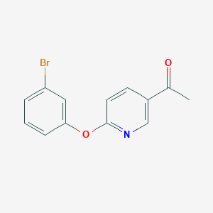 molecular formula C13H10BrNO2 B2814155 1-(6-(3-Bromophenoxy)pyridin-3-yl)ethanone CAS No. 1545051-54-4