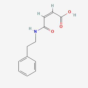 molecular formula C12H13NO3 B2814159 (Z)-4-oxo-4-(phenethylamino)but-2-enoic acid CAS No. 4796-01-4