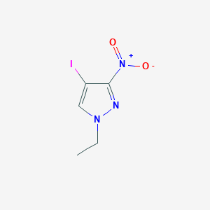 molecular formula C5H6IN3O2 B2814166 1-ethyl-4-iodo-3-nitro-1H-pyrazole CAS No. 1798678-48-4
