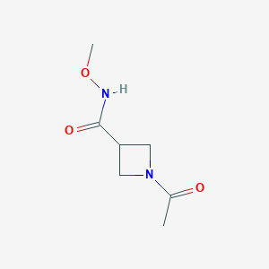 1-acetyl-N-methoxyazetidine-3-carboxamide