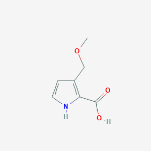 molecular formula C7H9NO3 B2814179 3-(Methoxymethyl)-1H-pyrrole-2-carboxylic acid CAS No. 2092223-96-4
