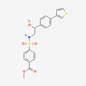 Methyl 4-({2-hydroxy-2-[4-(thiophen-3-yl)phenyl]ethyl}sulfamoyl)benzoate