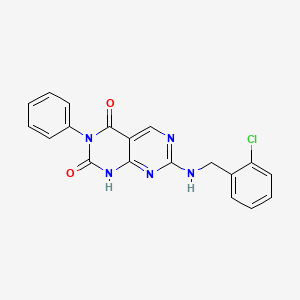 7-((2-chlorobenzyl)amino)-3-phenylpyrimido[4,5-d]pyrimidine-2,4(1H,3H)-dione