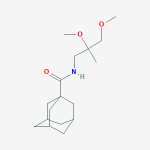 (3r,5r,7r)-N-(2,3-dimethoxy-2-methylpropyl)adamantane-1-carboxamide