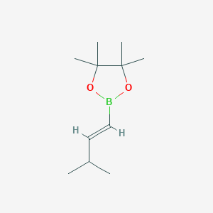 molecular formula C11H21BO2 B2814233 4,4,5,5-Tetramethyl-2-(3-methylbut-1-enyl)-1,3,2-dioxaborolane CAS No. 177949-92-7