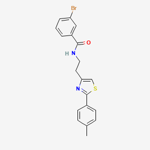 3-bromo-N-(2-(2-(p-tolyl)thiazol-4-yl)ethyl)benzamide