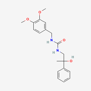 molecular formula C19H24N2O4 B2814247 1-(3,4-二甲氧基苯甲基)-3-(2-羟基-2-苯基丙基)脲 CAS No. 1351647-70-5
