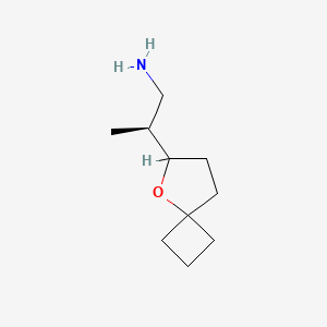 molecular formula C10H19NO B2814262 (2S)-2-(5-Oxaspiro[3.4]octan-6-yl)propan-1-amine CAS No. 2248220-27-9