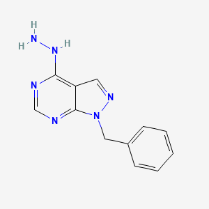1-benzyl-4-hydrazinyl-1H-pyrazolo[3,4-d]pyrimidine