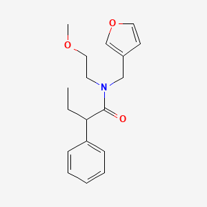 N-(furan-3-ylmethyl)-N-(2-methoxyethyl)-2-phenylbutanamide