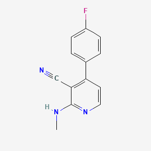 4-(4-Fluorophenyl)-2-(methylamino)nicotinonitrile