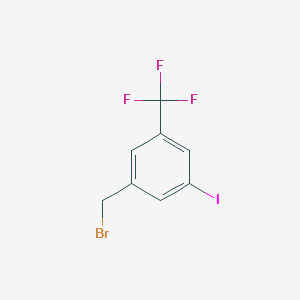 molecular formula C8H5BrF3I B2814311 3-Iodo-5-(trifluoromethyl)benzyl bromide CAS No. 1261795-42-9