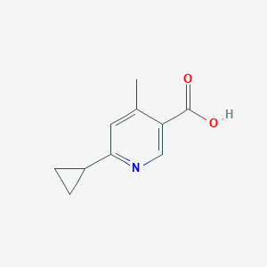 molecular formula C10H11NO2 B2814329 6-Cyclopropyl-4-methylpyridine-3-carboxylic acid CAS No. 2168799-10-6