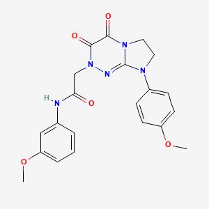 N-(3-methoxyphenyl)-2-(8-(4-methoxyphenyl)-3,4-dioxo-3,4,7,8-tetrahydroimidazo[2,1-c][1,2,4]triazin-2(6H)-yl)acetamide