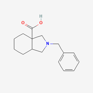 molecular formula C16H21NO2 B2814338 2-benzyl-3,4,5,6,7,7a-hexahydro-1H-isoindole-3a-carboxylic Acid CAS No. 885958-39-4