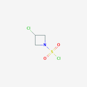 molecular formula C3H5Cl2NO2S B2814358 3-氯氮杂环丁烷-1-磺酰氯 CAS No. 2503209-25-2
