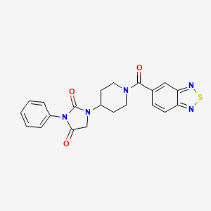 1-(1-(Benzo[c][1,2,5]thiadiazole-5-carbonyl)piperidin-4-yl)-3-phenylimidazolidine-2,4-dione