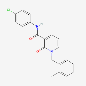 molecular formula C20H17ClN2O2 B2814377 N-(4-chlorophenyl)-1-(2-methylbenzyl)-2-oxo-1,2-dihydropyridine-3-carboxamide CAS No. 946354-66-1